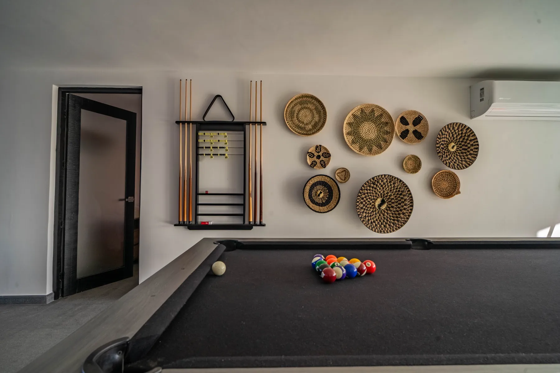 Billiards table in the villa lounge